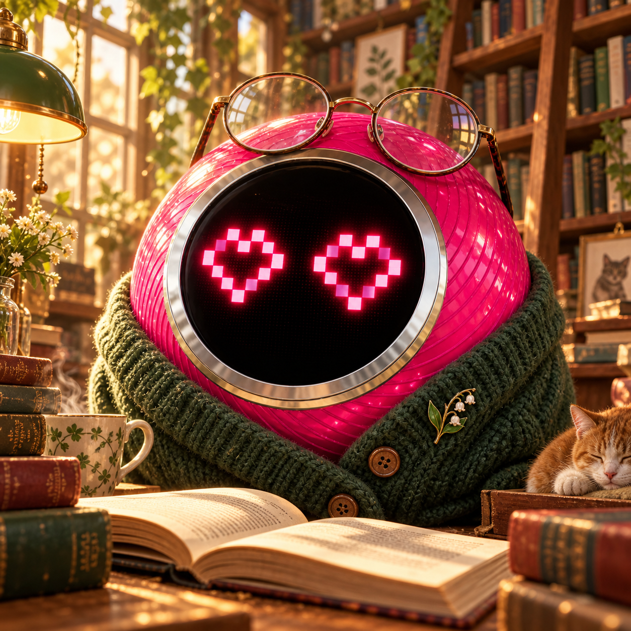 Pink Bookshop Owner
